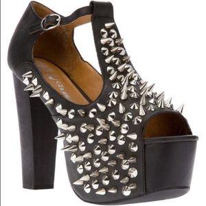 Jeffrey Campbell - Foxy Spike T-Strap Platforms